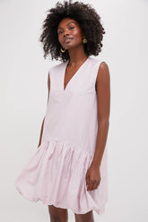 Lilac Emmet Poplin Bubble Tank Dress